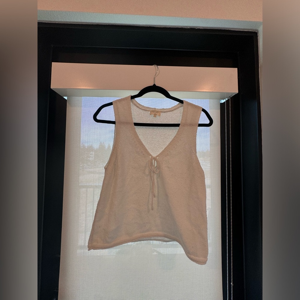 Gentle Fawn Cream Tank Top with Tie Detail